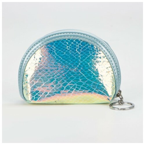 фото Кошелек на молнии, цвет голубой noname