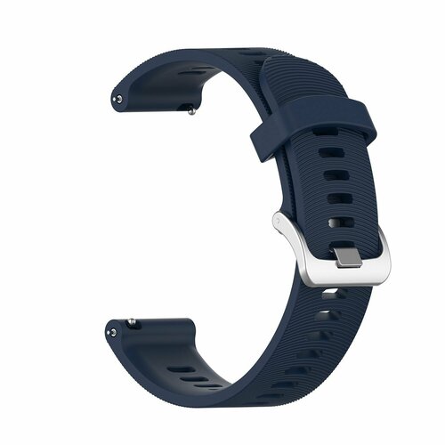 Силиконовый ремешок 20 мм для Garmin Forerunner 245 Smart Watch - темно-синий silicone replacement band for garmin vivoactive hr watch wristband bracelet strap for garmin vivoactive hr