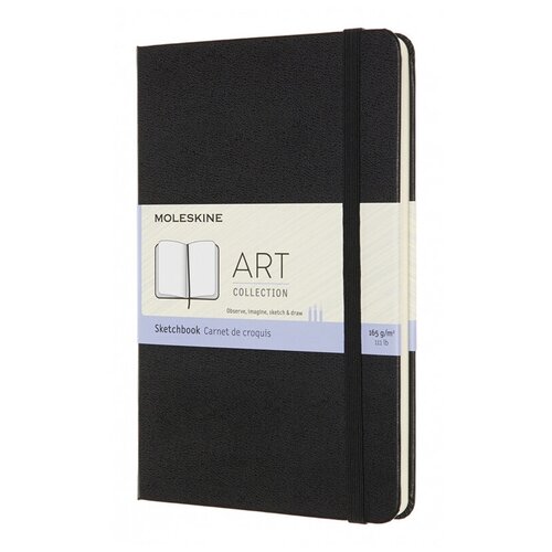 Блокнот для рисования Moleskine Art Sketchbook Medium, 144 стр, черный