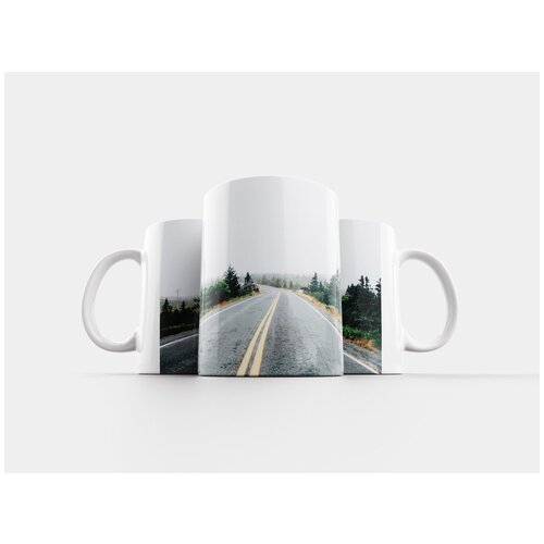 фото Кружка "дорога, деревья, растения" 320 мл lotsprints
