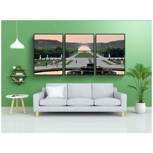 фото Набор модулных постеров для интерьера "версаль, париж, франция" 60x90 см. в тубусе, без рамки lotsprints