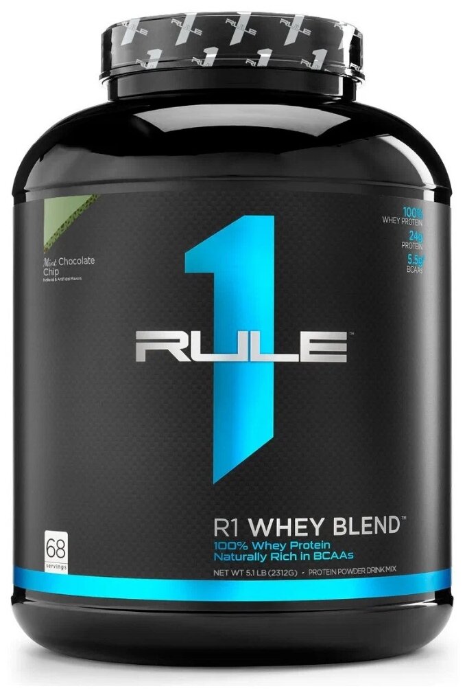 RULE ONE Whey Blend Синий 2270 г (Mint Chocolate Chip)