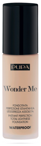 Pupa Тональный флюид Wonder Me Fluid Waterproof Foundation, 30 мл, оттенок: 020 light beige warm, 1 шт.