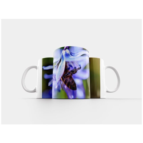 фото Кружка "пчела, цвести, насекомое" 320 мл lotsprints