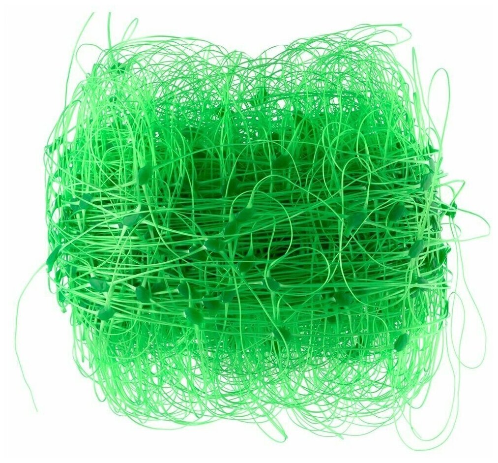 Сетка садовая, мягкая, 2 × 10 м, ячейка 15 × 17 см, зелёная - фотография № 1