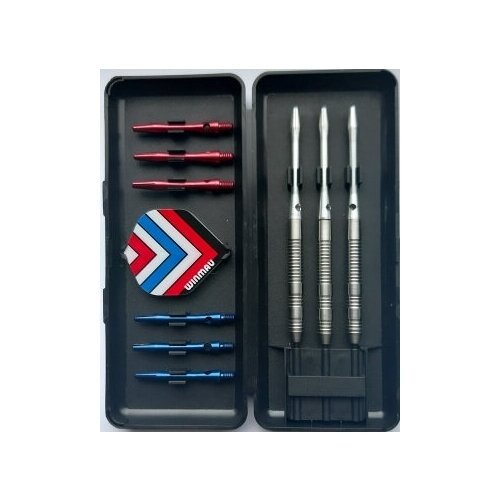 фото Набор из дротиков winmau tungsten steeltip 22gr и аксессуаров (профессиональный уровень)