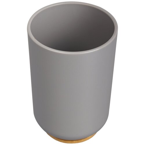 Стакан для зубных щеток пластик бамбук Gray PS0112JA-TB