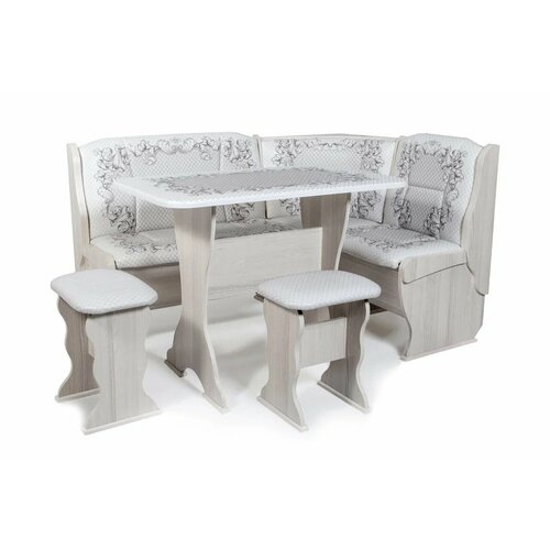 Кухонный уголок Betel орхидея Автор фото Бодего светлый/D-1 фото Борнео милк/D-1