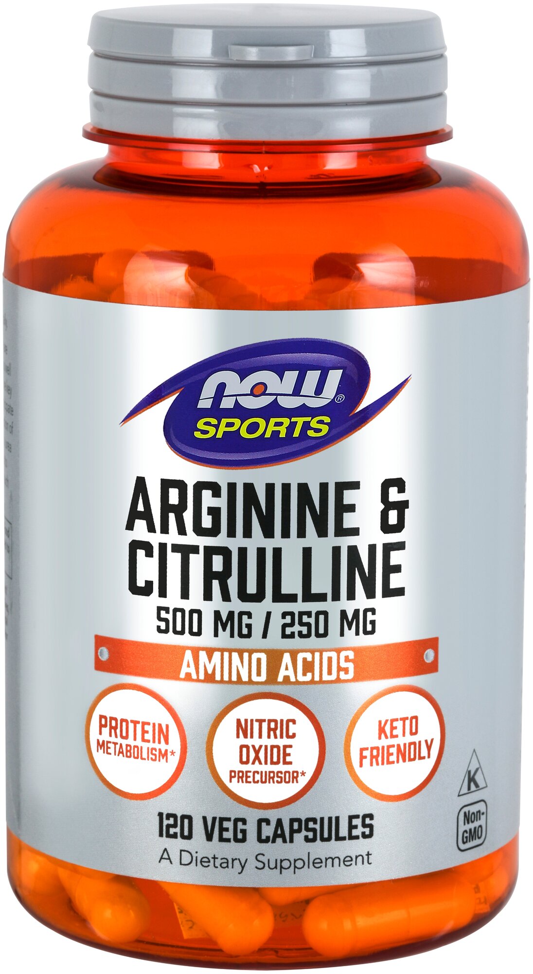 Arginine 500 мг & Citrulline 250 мг 120 капс (NOW)