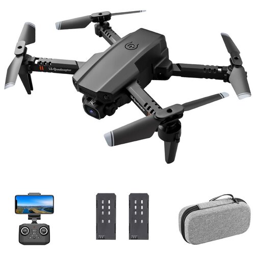 Квадрокоптер LS-XT6, двойная камера 4K/1080P HD, 3 аккумулятора