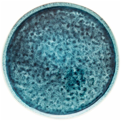 фото Kare design тарелка mustique, коллекция "мюстик" 27*2*27, керамика, синий