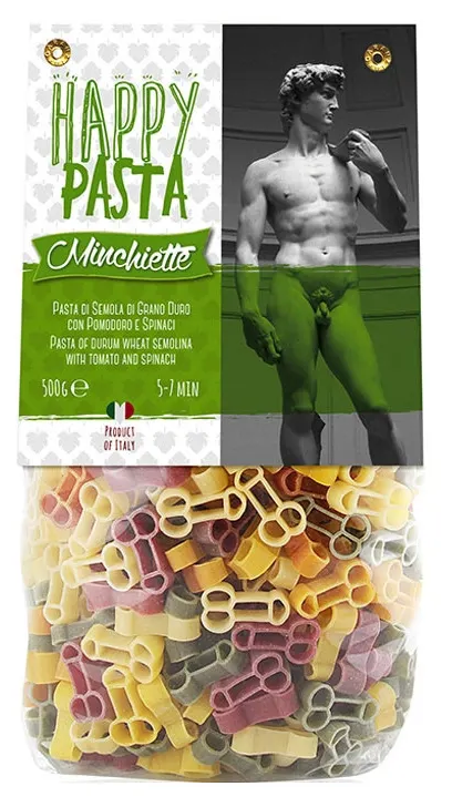 Макаронные изделия Dalla Costa Happy Pasta Minchiette Фигурные со шпинатом и томатами, 500 г - фотография № 2