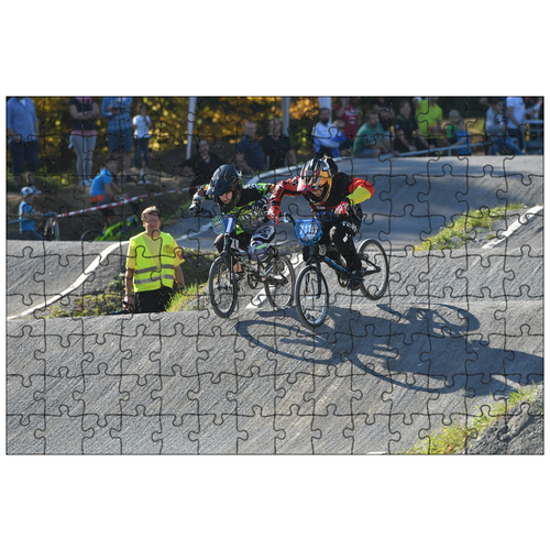 фото Магнитный пазл 27x18см."bmx, велосипед, rasport" на холодильник lotsprints
