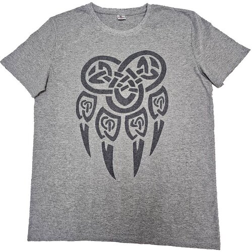 фото Футболка принт анималистический, размер 52, серый нет бренда