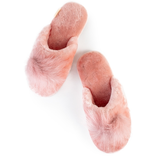 фото Тапочки lamb botti, натуральный мех, размер 39, розовый