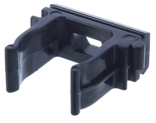 фото Держатель-клипса для труб Экопласт D20 мм, цвет черный, 50 шт.