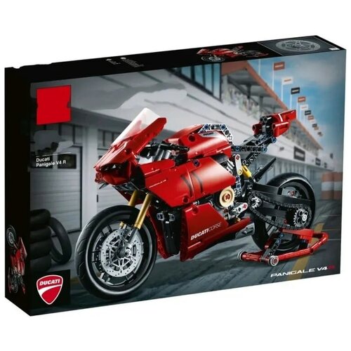 Конструктор/ Техник/ Мотоцикл Ducati Panigale V4 R/ 646 деталей/ 10107/ для мальчика for ducati panigale v4 panigale v4s 2018 2019 2020 2021 engine protective cover