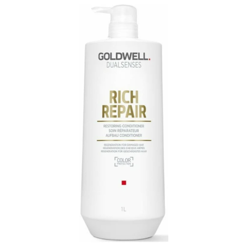 Goldwell Dualsenses кондиционер Rich repair restoring conditioner против ломкости волос, 1000 мл кондиционер для волос mega rich conditioner 235мл