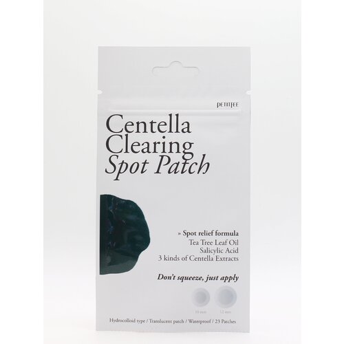 [PETITFEE] Патчи для проблемной кожи Centella Clearing Spot Patch, 23 шт (12 мм*15 шт, 10 мм*8 шт)