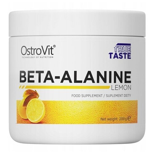 OSTROVIT Beta Alanine 200 г (Лимон) аминокислоты отдельные ostrovit beta alanine shot 80 мл вишня лимон лайм