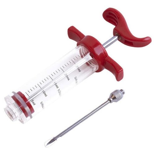 Кулинарный шприц для мяса PVHOME 30 мл., шприц для маринада мяса, шприц инъектор для маринования мяса