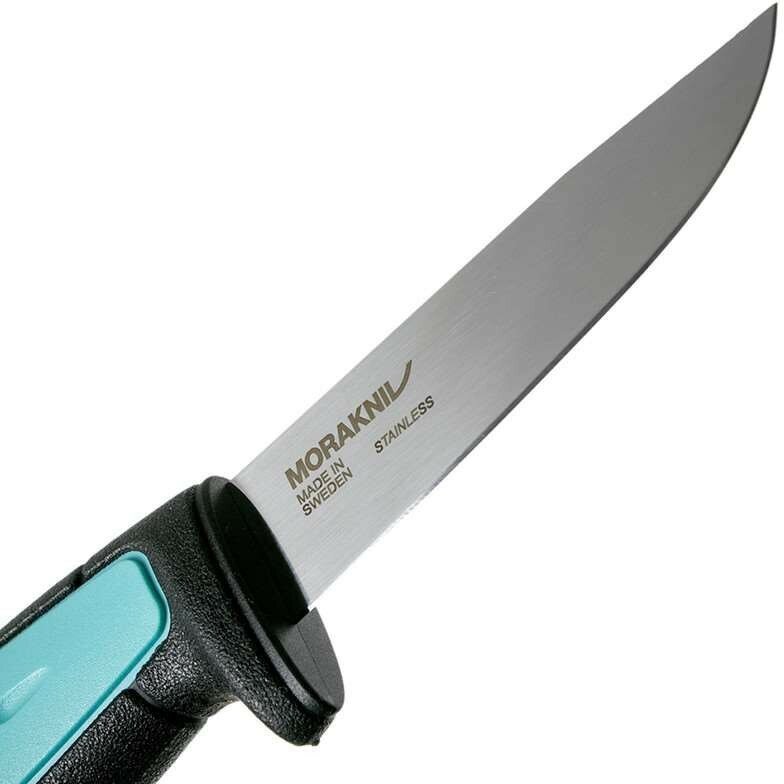 Нож Morakniv Flex (12248) стальной лезв.88мм прямая заточка черный/голубой - фото №13