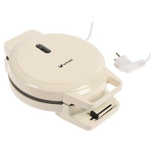 Электровафельница Kitfort КТ-1624 1000 Вт венские вафли антипригарное покрытие бежевая 505400₽