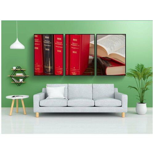 фото Набор модулных постеров для интерьера "книга, школа, подготовка" 60x90 см. в тубусе, без рамки lotsprints