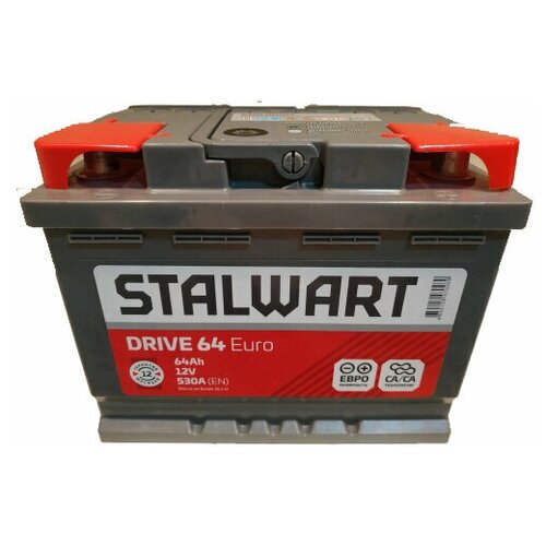 Аккумулятор Stalwart Drive 64 Ач 530А прямая полярность