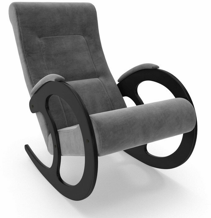 Кресло-качалка Блюз 3 (Венге / Verona Antrazite Grey) - фотография № 2