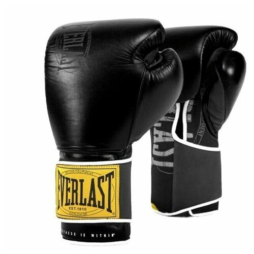 Перчатки тренировочные Everlast 1910 Classic 14oz черн. лапы боксерские тактические everlast 1910 mantis