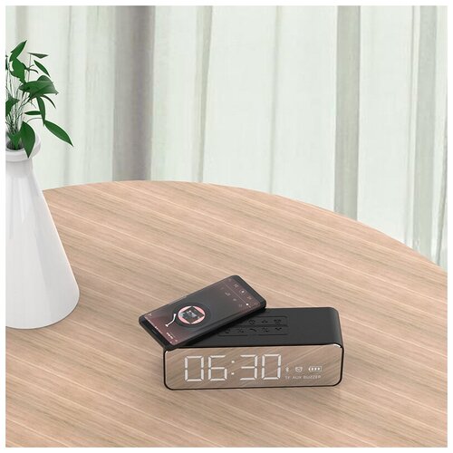 Bluetooth динамик портативный Orico SOUNDPLUS-C1 черный с будильником 509000₽