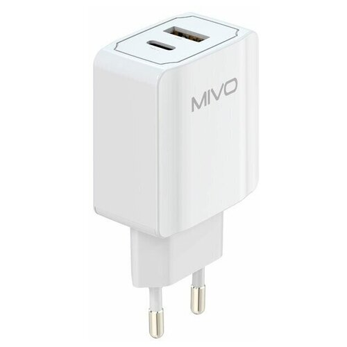 фото Сетевое зарядное устройство mivo mp-322q usb / type-c