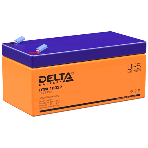 Аккумуляторная батарея DELTA Battery DTM 12032 12В 3.2 А·ч аккумуляторная батарея delta battery dtm 1205 12в 5 а·ч