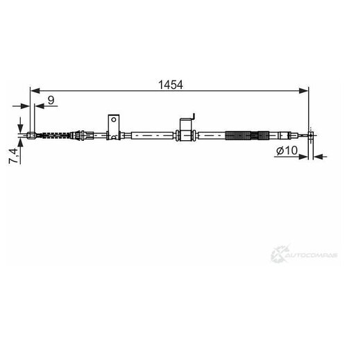 Трос ручного тормоза R BOSCH 1987482294