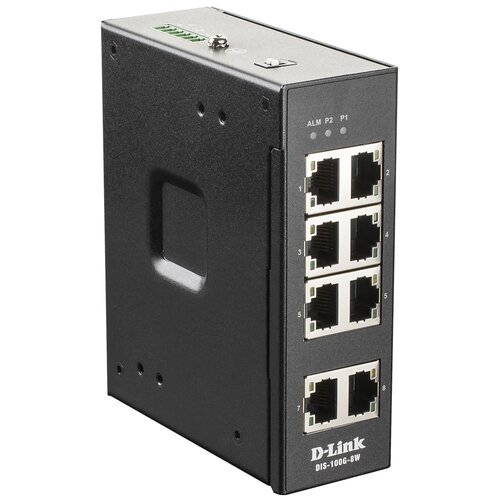 Коммутатор D-Link DIS-100G-8W/A1A 8G неуправляемый