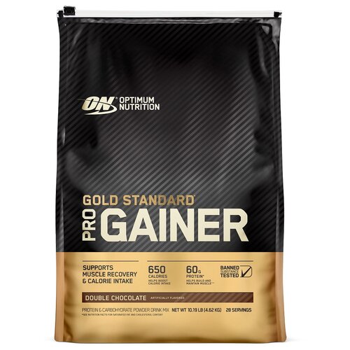 Гейнер Optimum Nutrition Gold Standard Pro Gainer, 4620 г, двойной шоколад гейнер optimum nutrition pro gainer 2310 г ванильный крем