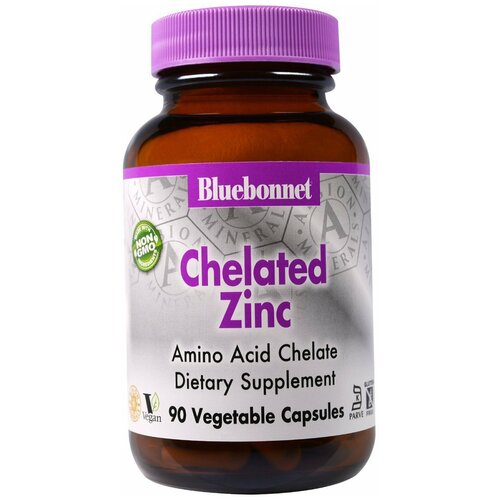 Капсулы Bluebonnet Nutrition Chelated Zinc, 160 г, 30 мг, 90 шт.