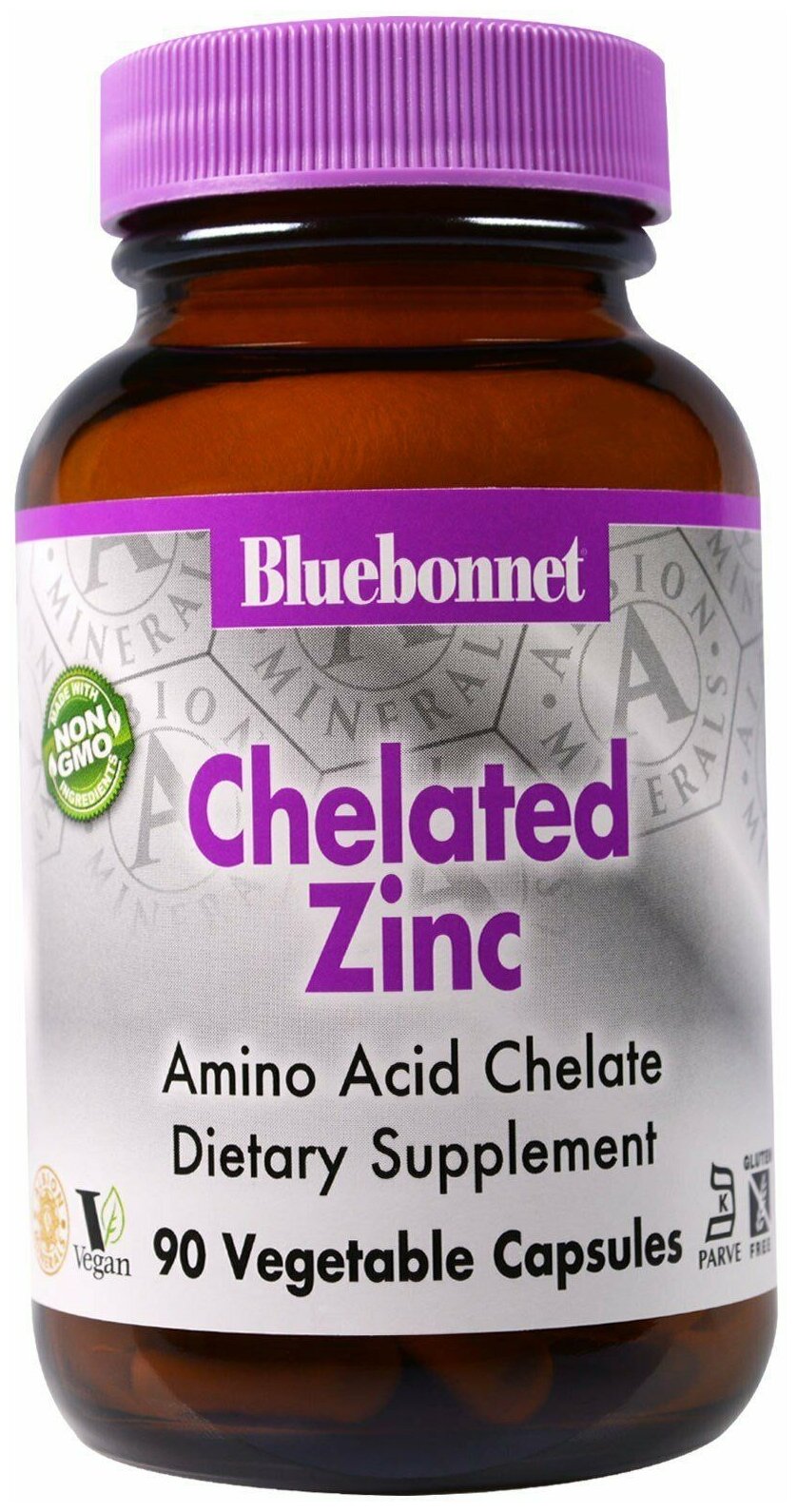 Капсулы Bluebonnet Nutrition Chelated Zinc, 160 г, 30 мг, 90 шт.