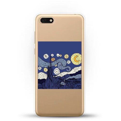 фото Силиконовый чехол ночь на huawei y5 lite (2018) andy & paul