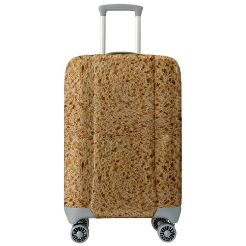 фото Чехол для чемодана marengo textile хлебушек s, коричневый