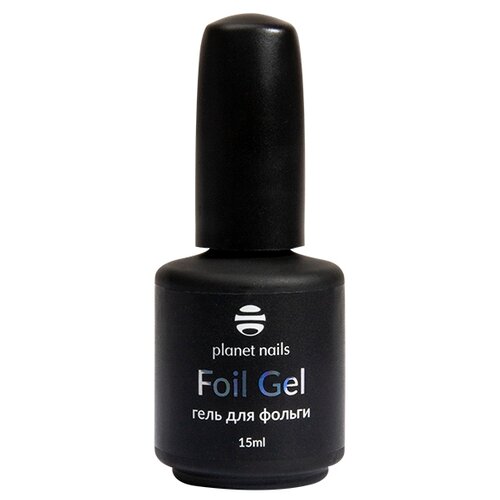 1pc nail foil glue gel for foil art stickers strong adhesion milky nail transfer no smell uv led lamp required foil glue 16ml Planet nails краска гелевая для фольги Foil gel, 15 мл