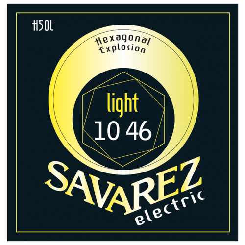 Savarez H50L Hexagonal Explosion Light струны для электрогитары 10-46