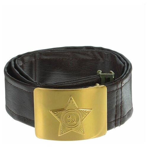 фото Солдатский ремень взрослый, люкс бока