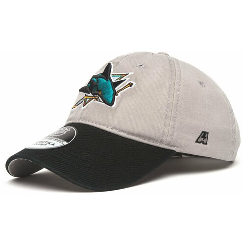 фото Бейсболка детская nhl san jose sharks для мальчика серая atributika & club мягкая, кепка нхл сан-хосе шаркс атрибутика и клуб из хлопка