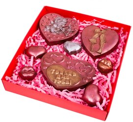 Шоколадная фигурка из бельгийского шоколада "Шоколадный набор "Любовь" стандарт