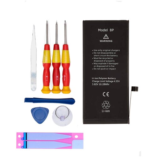 фото Аккумулятор для iphone 8+ с оригинальным чипом + набор инструментов для разбора телефона oem