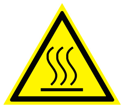 Предупреждающий Осторожно! Горячая поверхность W26
