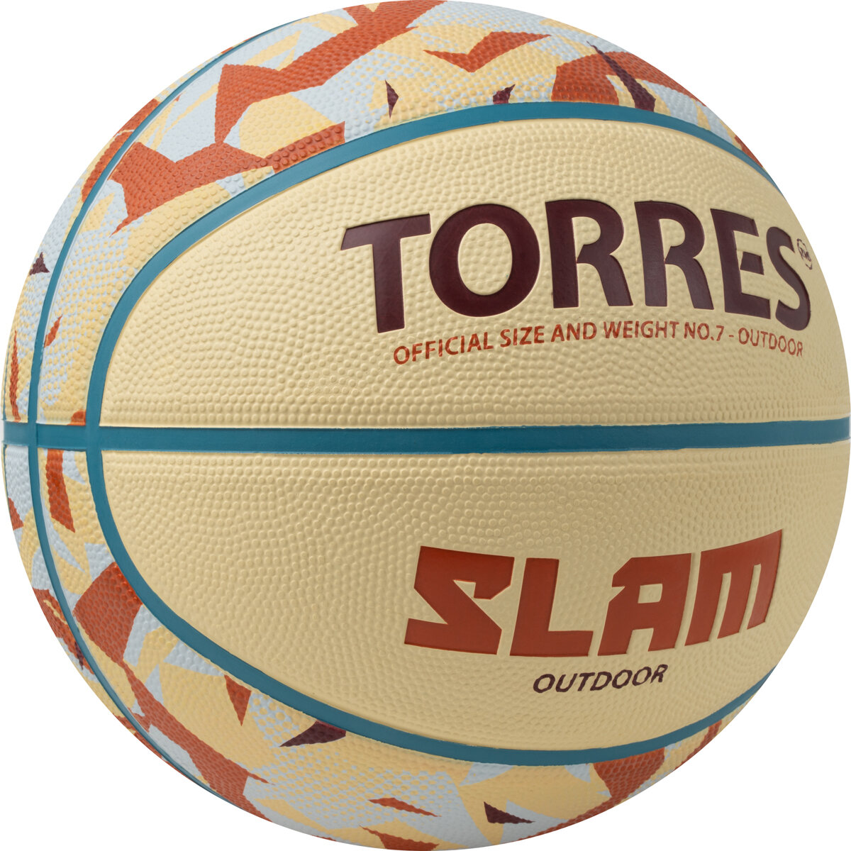 Мяч баскетбольный Torres Slam B023147, размер 7 (7)
