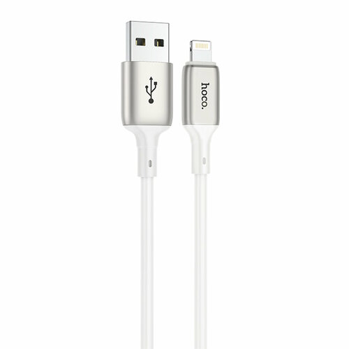 Кабель для айфон USB HOCO X66 Howdy USB - Lightning, 2.4А, 1 м, белый